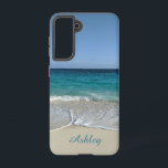 Blue Ocean waves on a Caribbean beach Samsung Galaxy Case<br><div class="desc">Personalize or NOT, totally up to you. Beautiful case for new phones or Revive your current phone. Ocean waves on a beautiful sunny day on Caribbean beach. This photo was taken in Bahamas Paradise Island, I just loved the way the waves were crashing in such a unique way. Available for...</div>