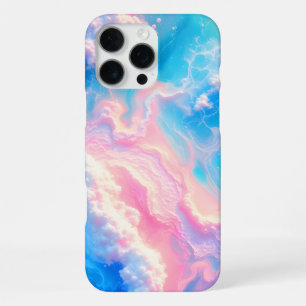 Blue Ocean Waves Pink Summer Sea Beach Turquoise iPhone 16 Pro Max Case
