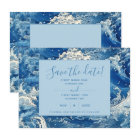 Blue ocean waves summer