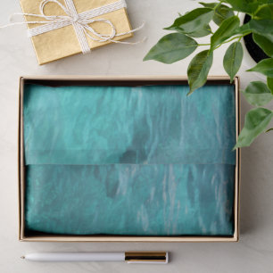 Blue Ocean Waves Tissue Paper