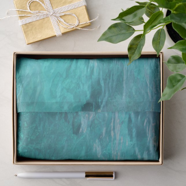 Blue Ocean Waves Tissue Paper (Gift)