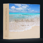 Blue Ocean Waves Tropical Summer Beach Wedding Binder<br><div class="desc">Immerse yourself in the warm embrace of summer with our 'Blue Ocean Waves Tropical Beach 3-ring Binder'. This stylish item, perfect for organizing all your wedding essentials, is a visual treat, seamlessly blending functionality with aesthetics. The sea-blue hue, depicting gently lapping oceanic waves, elicits the refreshing yet calming vibe of...</div>