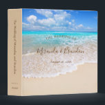 Blue Ocean Waves Tropical Summer Beach Wedding Binder<br><div class="desc">Immerse yourself in the warm embrace of summer with our 'Blue Ocean Waves Tropical Beach 3-ring Binder'. This stylish item, perfect for organizing all your wedding essentials, is a visual treat, seamlessly blending functionality with aesthetics. The sea-blue hue, depicting gently lapping oceanic waves, elicits the refreshing yet calming vibe of...</div>