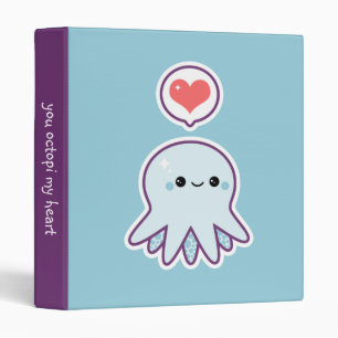 Blue Octopus Binder