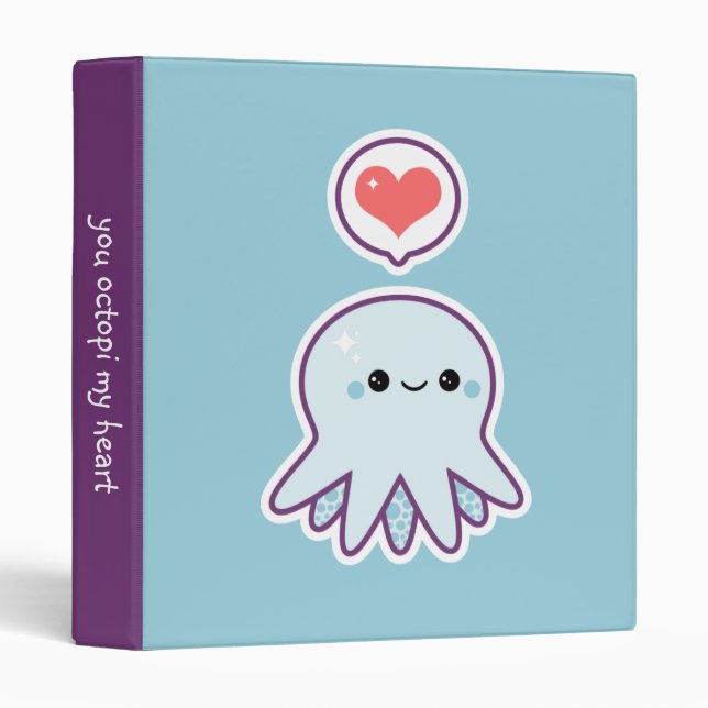 Blue Octopus Binder (Front/Spine)