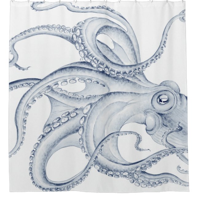 Blue Octopus Cephalopod Kraken Ink (Front)