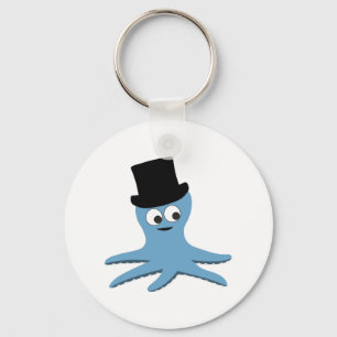 Blue Octopus Keychain