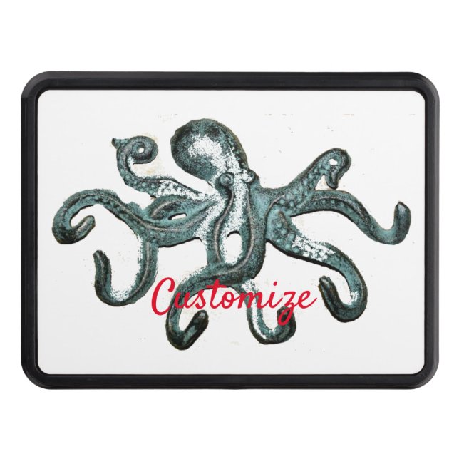 Blue Octopus Thunder_Cove  Trailer Hitch Cover (Front)