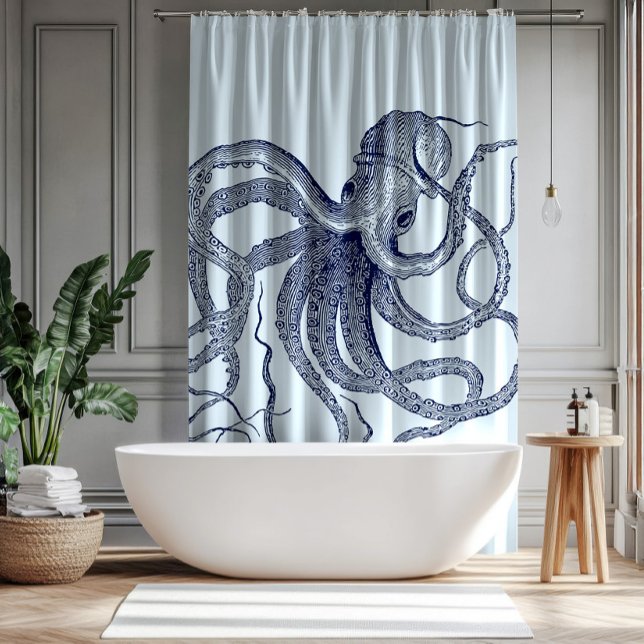Blue Octopus Vintage Illustration (Creator Uploaded)