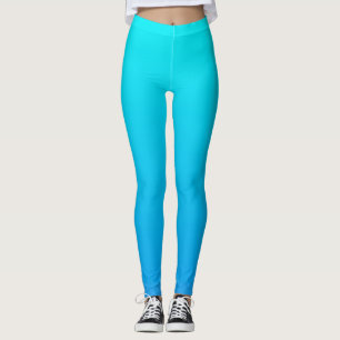 Blue Ombre Background Leggings