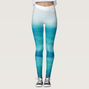 Blue Ombre Dye  Leggings