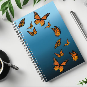 Blue Ombre Monarch Butterflies  Planner