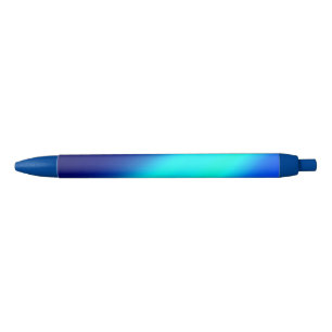 blue ombre moonlight Double Stripe Black Ink Pen