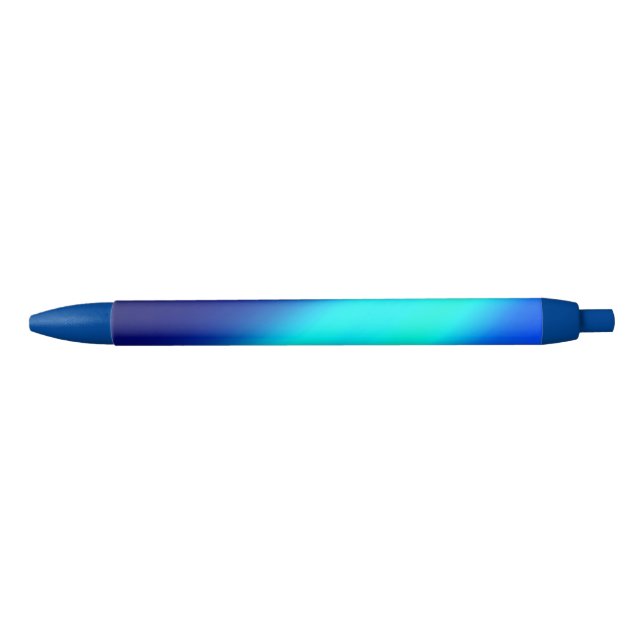blue ombre moonlight Double Stripe Black Ink Pen (Front)
