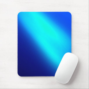 Blue  ombre moonlight Double Stripe Mouse Pad