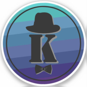 Blue Ombre Name Initial Monogram For Men