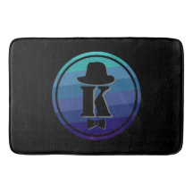 Blue Ombre Name Initial Monogram For Men