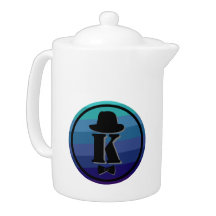 Blue Ombre Nom Monogramme Initial Pour Hommes