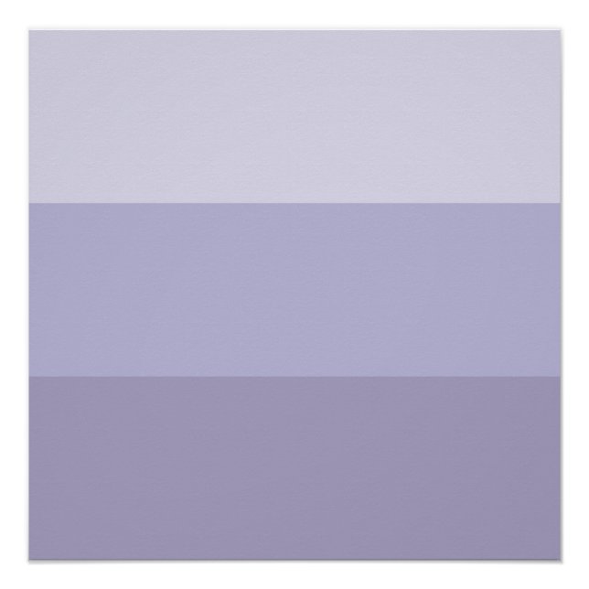 Blue Ombre Striped Poster (Front)