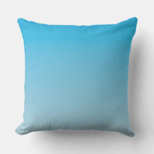 Blue Ombre Throw Pillow