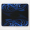 Blue on Black "Smoke" Mousepad