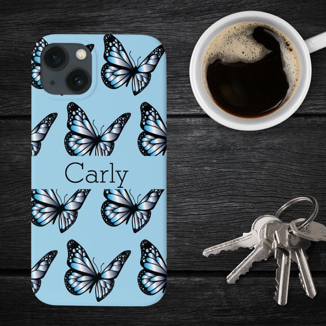 Blue on Blue Butterflies and More Butterflies  Case-Mate iPhone Case (Creator Uploaded)