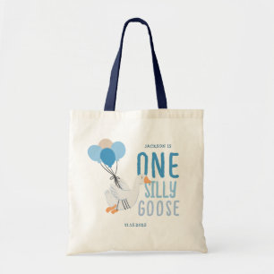Blue One Silly Goose 1st Birthday Tote Bag
