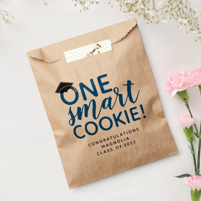 Blue One Smart Cookie Graduation  Favour Bag (Sealed)