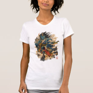 Blue Oni Demon Warrior Japanese Yokai Mythology T-Shirt