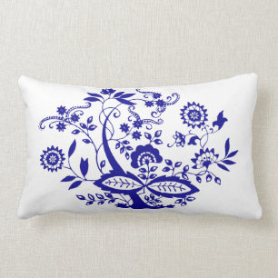 Blue Onion Style Element Personalize Lumbar Pillow