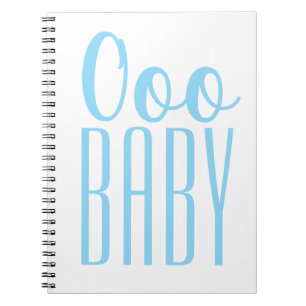 Blue Ooo BABY: Baby Shower Gift Prize Notebook