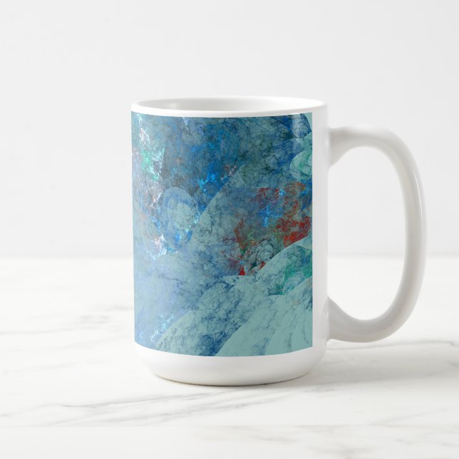 Blue Opal Abstract case for RAZR Coffee Mug (Right)