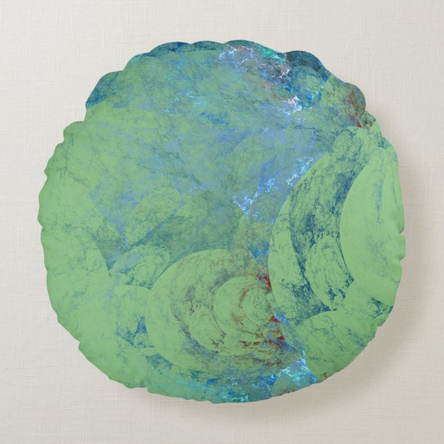 Blue Opal Abstract case for RAZR Round Pillow (Front)