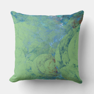 Blue Opal Abstract case for RAZR Throw Pillow