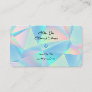 blue opal stone design business card