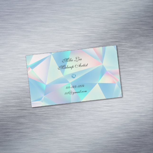 blue opal stone design business card (In Situ)