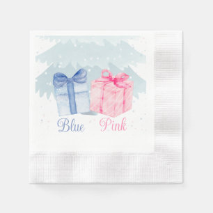 Blue or Pink What do you think Gender Reveal  Napkin