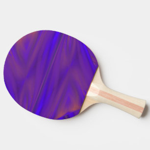 Blue Orange And Purple Abstract Design Pattern Ping Pong Paddle
