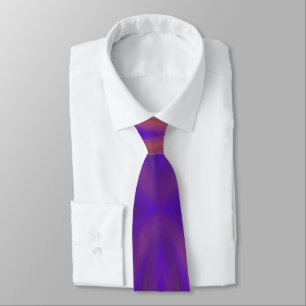 Blue Orange And Purple Abstract Design Pattern Tie