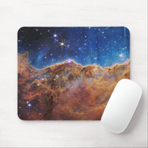 Blue/Orange Carina Nebula JWST Mouse Pad