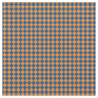 Blue & Orange Harlequin Fabric