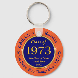 Blue Orange, Inexpensive, Class Reunion Favours, Keychain