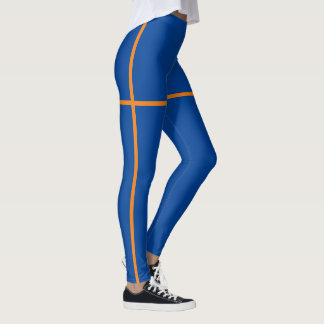 Blue & Orange Leggings 