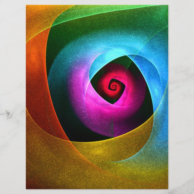 Blue Orange Pink Modern Abstract Art Pattern #24 (Front)