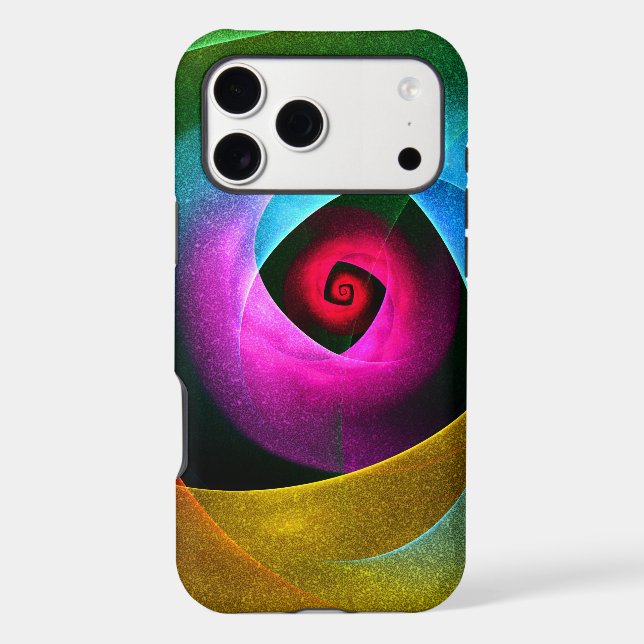 Blue Orange Pink Modern Abstract Art Pattern #24 (Verso)