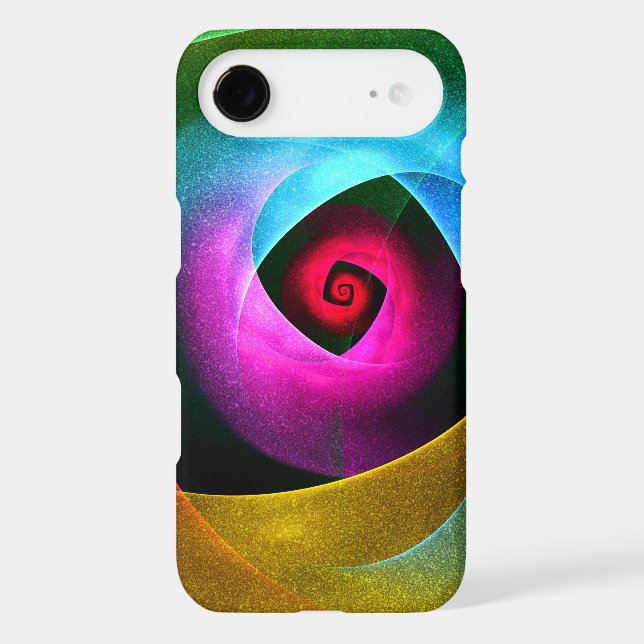 Blue Orange Pink Modern Abstract Art Pattern #24 (Back)