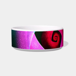 Blue Orange Pink Modern Abstract Art Pattern #24 Bowl
