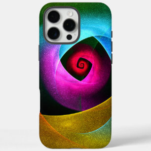Blue Orange Pink Modern Abstract Art Pattern #24 iPhone 16 Pro Max Case