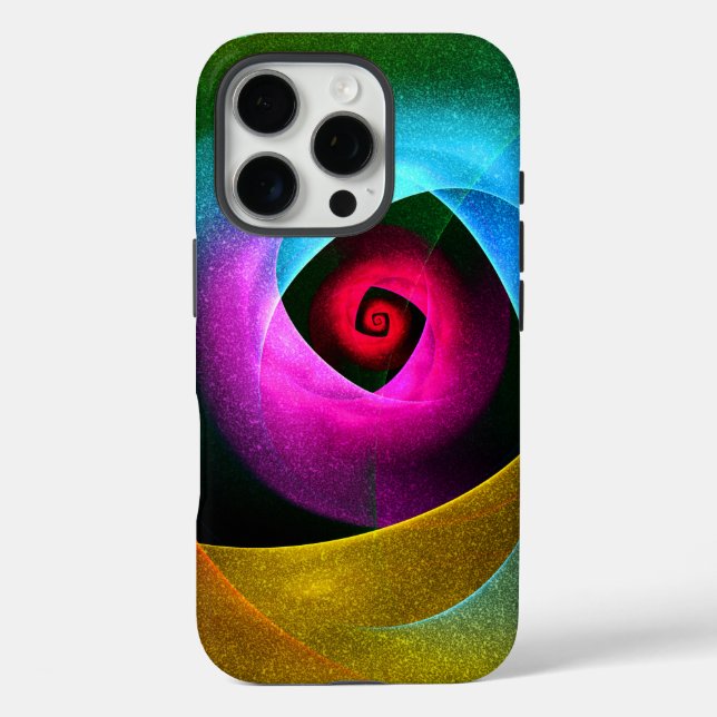 Blue Orange Pink Modern Abstract Art Pattern #24 Case-Mate iPhone Case (Back)