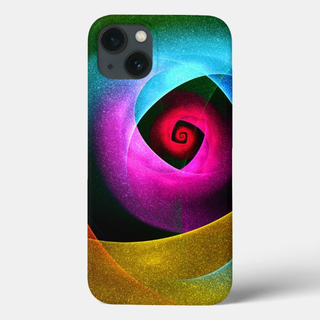 Blue Orange Pink Modern Abstract Art Pattern #24 Case-Mate iPhone Case (Back)